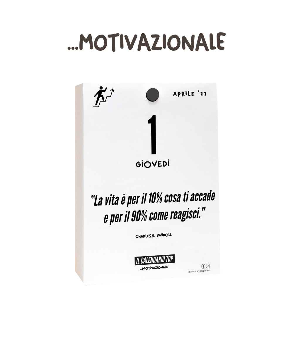Il Calendario Top Motivazionale- 2027 - Ideale per raggiungere il successo - Inserto A6: 10x14cm