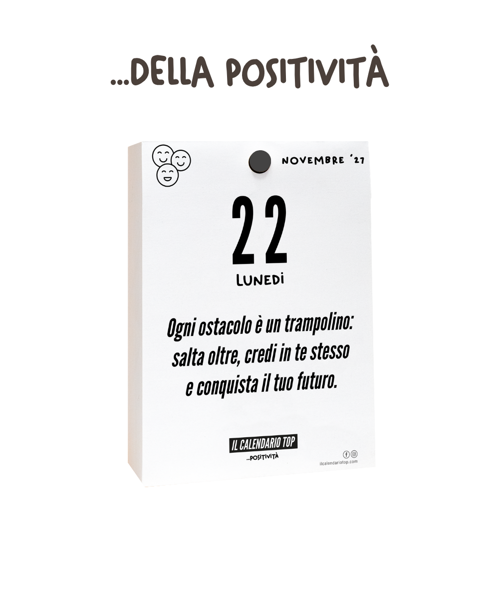 Il Calendario Top della Positività - Good Vibes - 2027 - Regala positività, trasmetti serenità - Inserto A6: 10x14cm