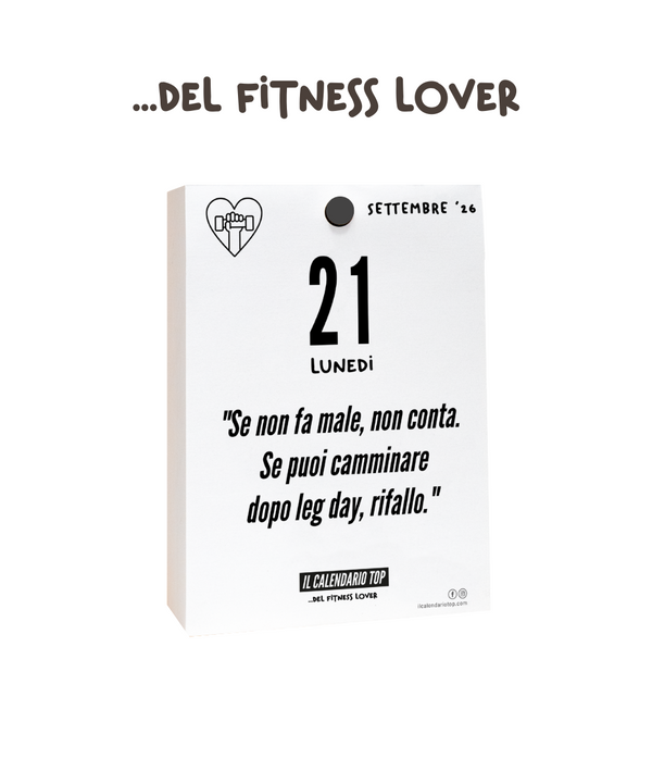 Il Calendario Top del Fitness - 2026 - Ideale per gli amanti del Fitness, Benessere, Palestra - Inserto A6: 10x14cm