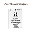 Il Calendario Top del Tifoso Fiorentino 2026 - Ideale per i veri tifosi viola - Solo inserto A6: 10x14cm