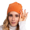 Cappellino 100% cashmere puro - Mango - Beanie rasato con costa - Berretto morbido di qualità premium - Made in italy
