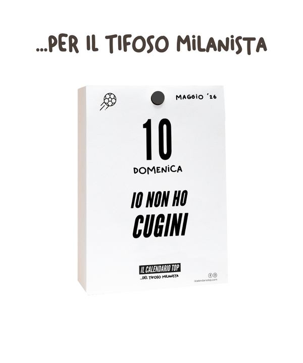 Il Calendario Top del Tifoso Milanista 2026 - Ideale per i veri tifosi rossoneri - Solo inserto A6: 10x14cm