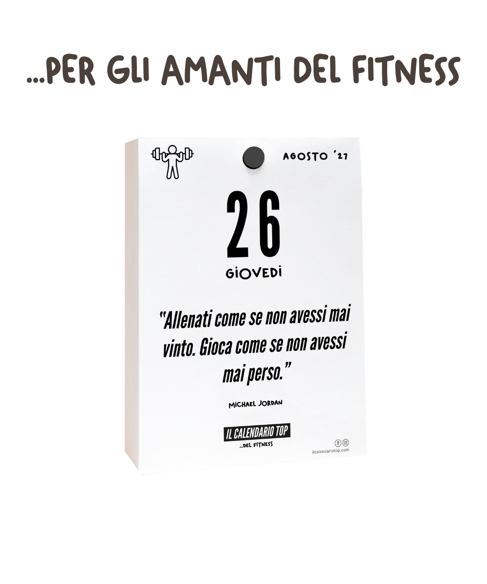 Il Calendario Top del Fitness - 2027 - Ideale per gli amanti del Fitness, Benessere, Palestra - Inserto A6: 10x14cm
