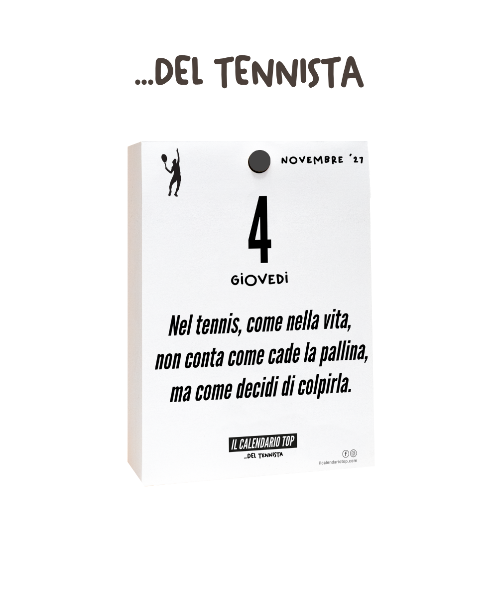 Il Calendario Top del Tennista - 2027 - Inserto A6: 10x14cm