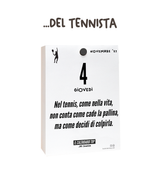 Il Calendario Top del Tennista - 2027 - Inserto A6: 10x14cm