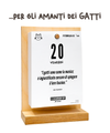 Il Calendario Top Miao Miao 2026 - Ideale per gli amanti dei Gatti - Sostegno in Legno + inserto A6: 10x14cm