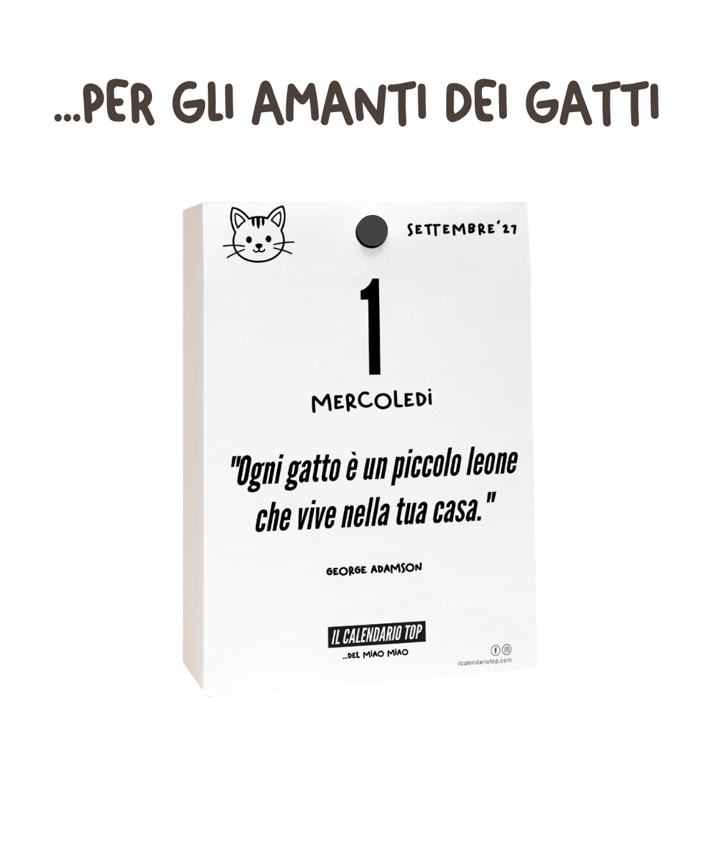 Il Calendario Top Miao Miao 2027 - Per gli amanti dei Gatti - Inserto A6: 10x14cm