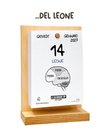 Il Calendario Top del Leone 2027 - Oroscopo by Luigi Torres Cerciello - Sostegno in Legno + inserto A6: 10x14cm