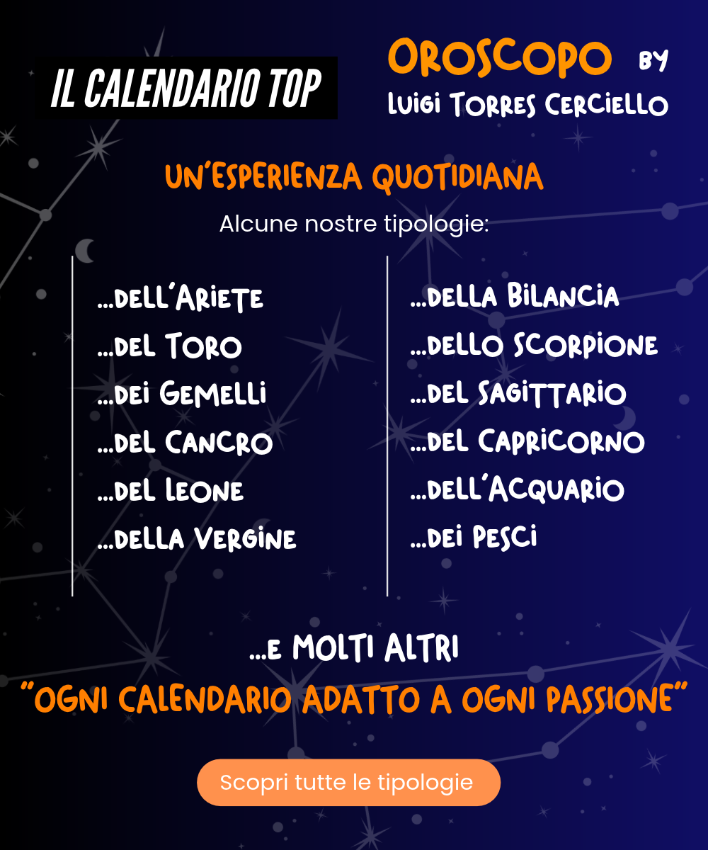 Il Calendario Top della Vergine 2027 - Oroscopo by Luigi Torres Cerciello - Sostegno in Legno + inserto A6: 10x14cm