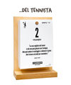 Il Calendario Top del Tennista - 2027 - Sostegno in Legno + Inserto A6: 10x14cm