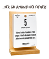 Il Calendario Top del Fitness - 2027- Ideale per gli amanti del Fitness, Benessere, Palestra - Sostegno in Legno + Inserto A6: 10x14cm