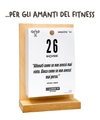 Il Calendario Top del Fitness - 2027- Ideale per gli amanti del Fitness, Benessere, Palestra - Sostegno in Legno + Inserto A6: 10x14cm