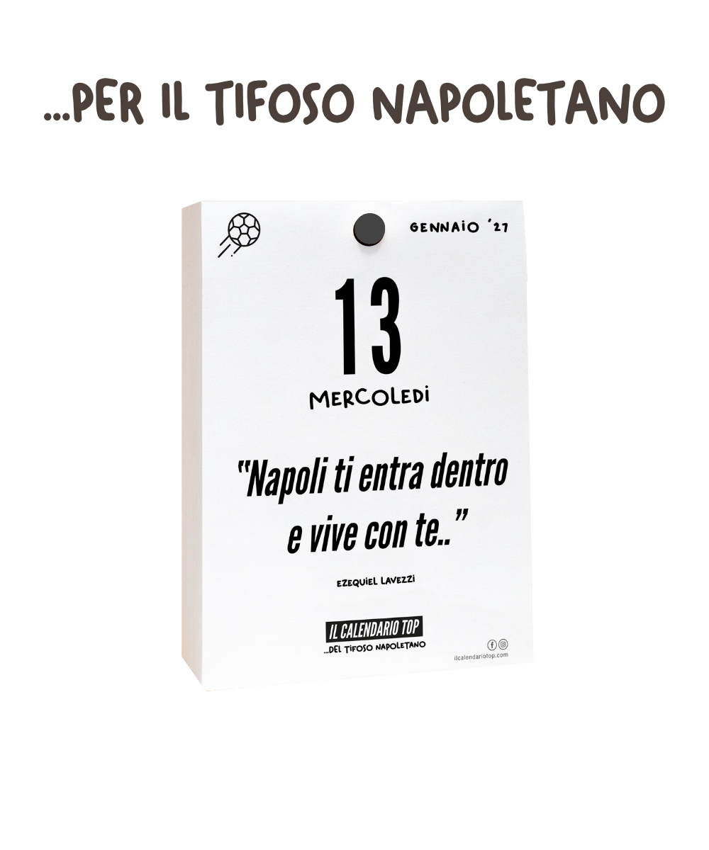 Il Calendario Top del Tifoso Napoletano 2027 - Ideale per i veri tifosi partenopei - Solo inserto A6: 10x14cm