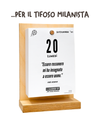 Il Calendario Top del Tifoso Milanista 2027 - Ideale per i veri tifosi rossoneri - Sostegno in Legno + inserto A6: 10x14cm