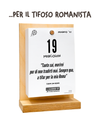 Il Calendario Top del Tifoso Romanista 2027 - Ideale per i veri tifosi giallorossi - Sostegno in Legno + inserto A6: 10x14cm