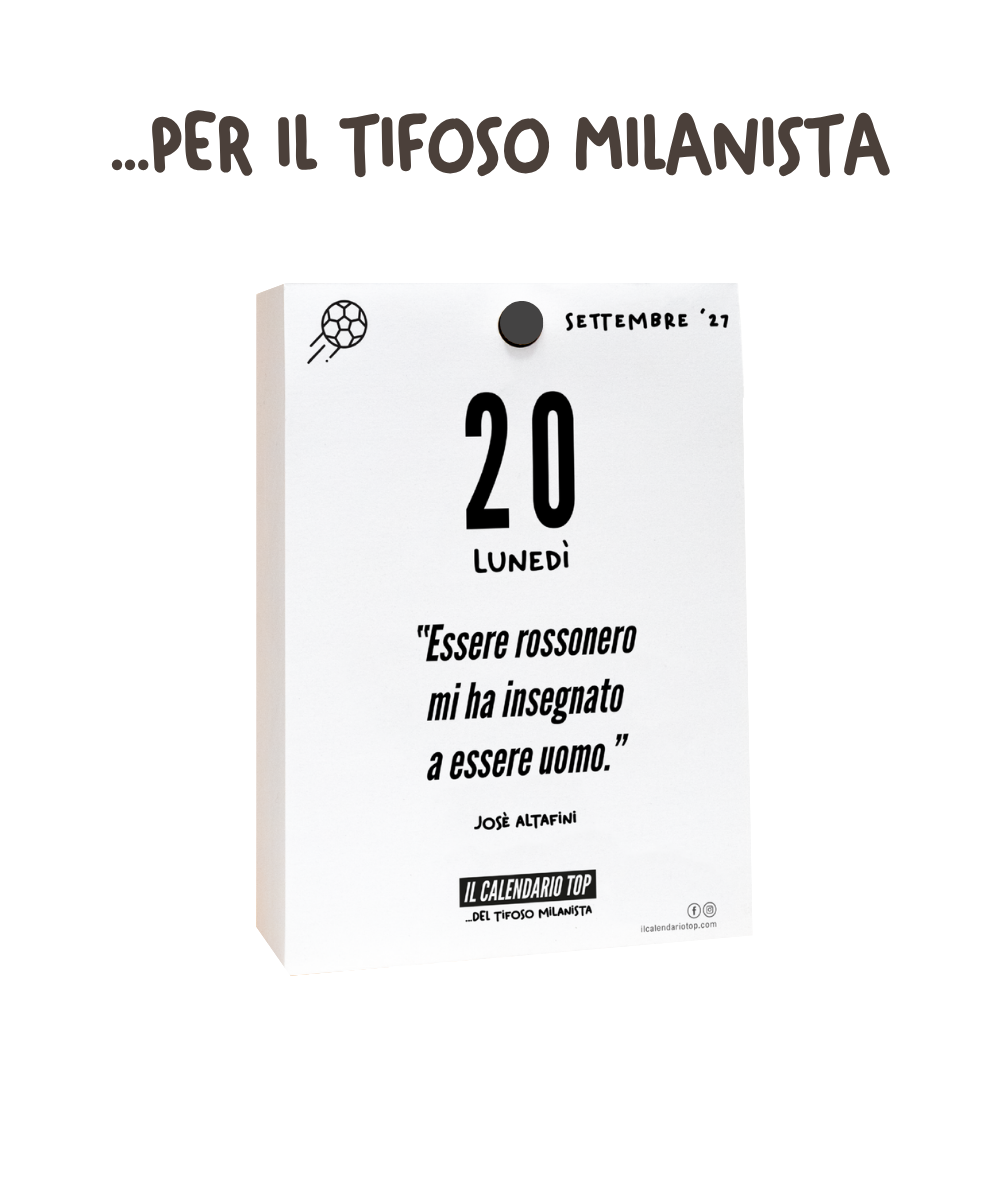 Il Calendario Top del Tifoso Milanista 2027 - Ideale per i veri tifosi rossoneri - Solo inserto A6: 10x14cm