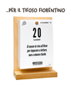 Il Calendario Top del Tifoso Fiorentino 2027 - Ideale per i veri tifosi viola- Sostegno in Legno + inserto A6: 10x14cm