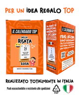 Il Calendario Top della Risata 2027 - ideale per regalare positività e risate - Sostegno in Legno + Inserto A6: 10x14cm