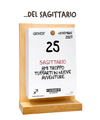Il Calendario Top del Sagittario 2027 - Oroscopo by Luigi Torres Cerciello - Sostegno in Legno + inserto A6 a colori: 10x14cm