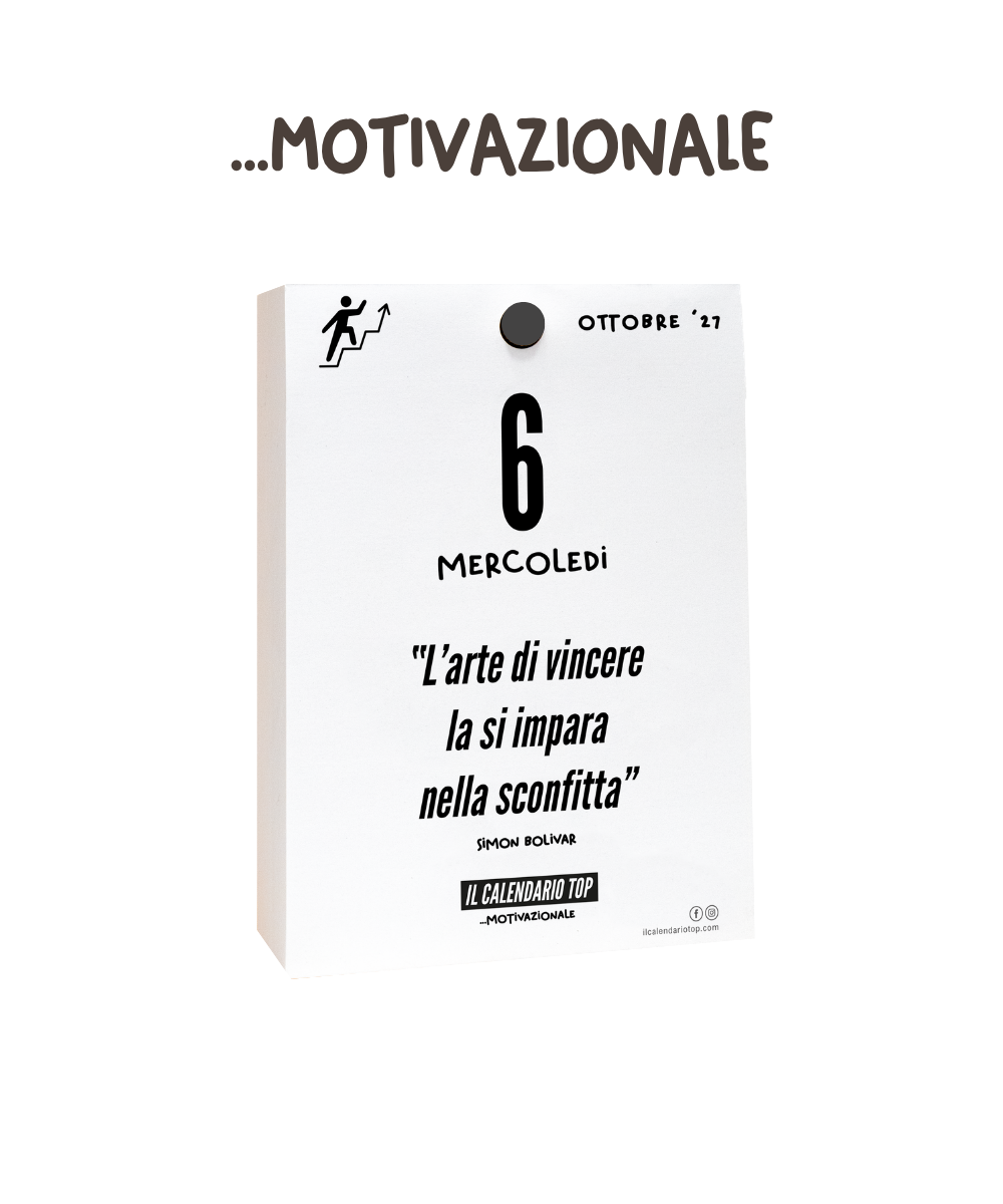 Il Calendario Top Motivazionale- 2027 - Ideale per raggiungere il successo - Inserto A6: 10x14cm