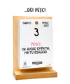 Il Calendario Top dei Pesci 2027 - Oroscopo by Luigi Torres Cerciello - Sostegno in Legno + inserto A6 a colori: 10x14cm