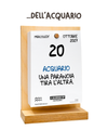 Il Calendario Top dell'Acquario 2027 - Oroscopo by Luigi Torres Cerciello - Sostegno in Legno + inserto A6 a colori: 10x14cm
