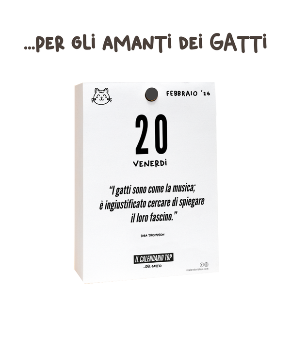 Il Calendario Top Miao Miao - 2026 - Per gli amanti dei Gatti - Inserto A6: 10x14cm