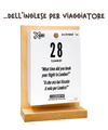 Il Calendario Top dell’Inglese per Viaggiare all'estero - 2026 - Per Imparare parole, frasi necessarie per Viaggiare- Ideali per i Viaggiatori - Sostegno in Legno + Inserto A6: 10x14cm