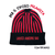Cappellino con cashmere del Tifoso Milanista con ricamo: "Unico amore sei" - Rossonero - Berretto morbido di qualità premium - Made in italy