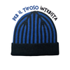 Cappellino con cashmere del Tifoso interista - Nerazzurro - Berretto morbido di qualità premium - Made in italy