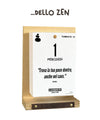 Il Calendario Top dello ZEN - Ideale per gli amanti del relax e meditazione - Inserto A6 + Sostegno in legno - 2025
