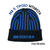 Cappellino con cashmere del Tifoso interista con ricamo: "Mai Stati in B" - Nerazzurro - Berretto morbido di qualità premium - Made in italy
