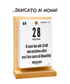 Il Calendario Top dedicato ai Nonni - 2026 - frasi che celebrano l’amore e la saggezza dei nonni - Sostegno in Legno + Inserto A6: 10x14cm