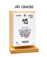 Il Calendario Top del Cancro 2027 - Oroscopo by Luigi Torres Cerciello - Sostegno in Legno + inserto A6: 10x14cm