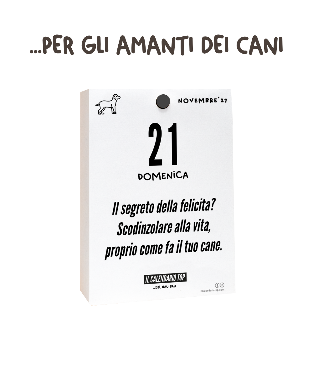 Il Calendario Top Bau Bau - 2027 -Per gli amanti dei Cani - Inserto A6: 10x14cm