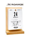 Il Calendario Top del Buonumore - 365 Vignette, battute ideale per regalare buonumore e sorrisi | Vignettista: Marco Fusi - Sostegno in Legno + Inserto A6: 10x14cm
