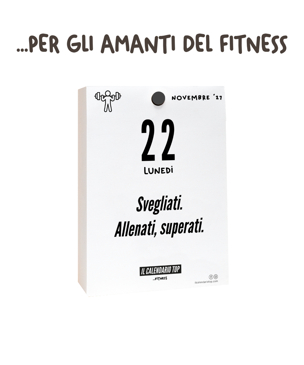 Il Calendario Top del Fitness - 2027 - Ideale per gli amanti del Fitness, Benessere, Palestra - Inserto A6: 10x14cm