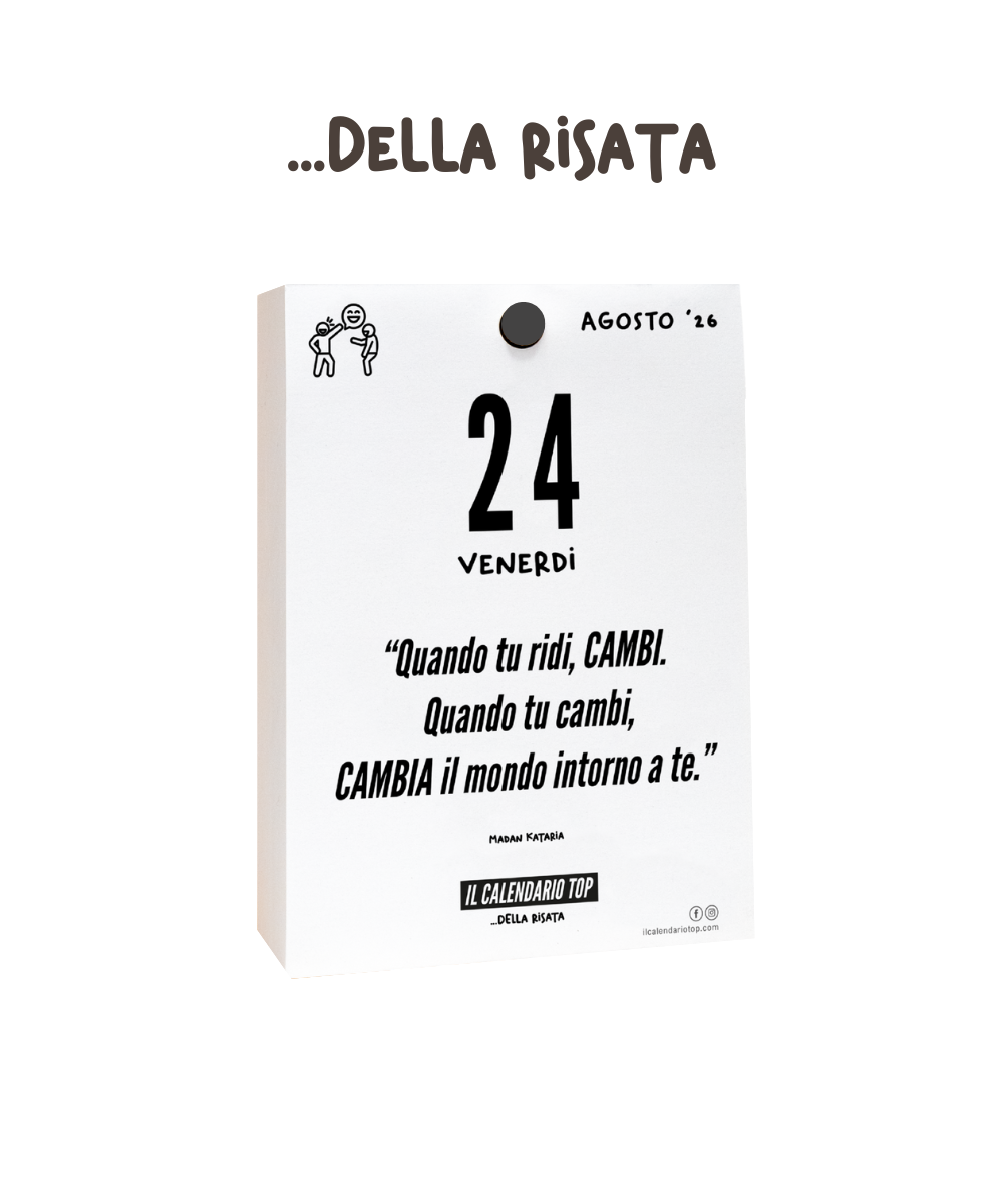 Il Calendario Top della Risata 2027 - ideale per regalare positività e risate - Inserto A6: 10x14cm