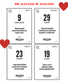 Il Calendario Top dell'AMORE - Ideale per i Romantici e San Valentino - Inserto A6 + Sostegno in legno - 12 mesi (14.02.2025 -> 14.02.2026)