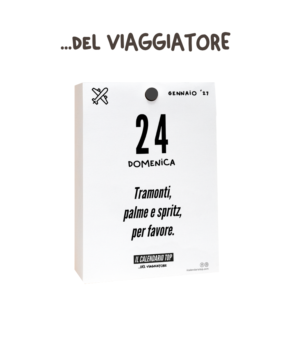 Il Calendario Top del Viaggiatore 2027 - Consigli, frasi e molto altro per i veri viaggiatori - Inserto A6: 10x14cm