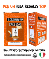 Il Calendario Top Poetico, degli Aforismi - 2027 - Sostegno in Legno + Inserto A6: 10x14cm