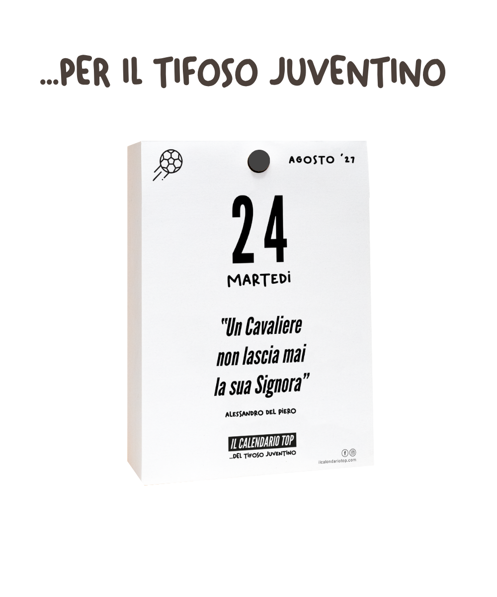 Il Calendario Top del Tifoso Juventino 2027 - Ideale per i veri tifosi bianconeri - Solo inserto A6: 10x14cm