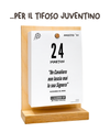 Il Calendario Top del Tifoso Juventino 2027 - Ideale per i veri tifosi bianconeri - Sostegno in Legno + inserto A6: 10x14cm