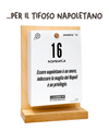Il Calendario Top del Tifoso Napoletano 2027 - Ideale per i veri tifosi partenopei - Sostegno in Legno + inserto A6: 10x14cm