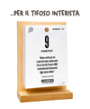 Il Calendario Top del Tifoso Interista 2027 - Ideale per i veri tifosi nerazzurri - Sostegno in Legno + inserto A6: 10x14cm