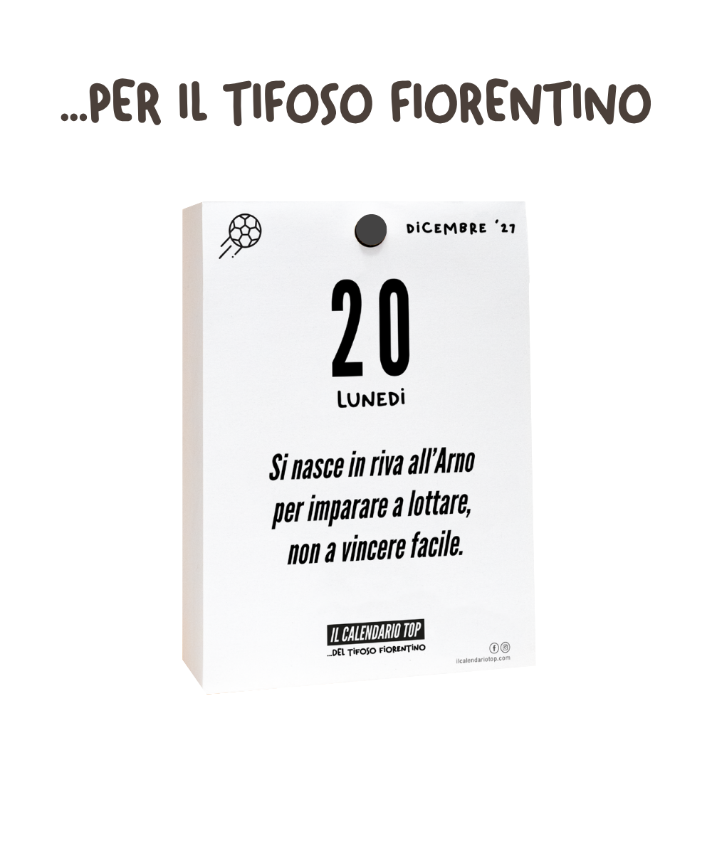Il Calendario Top del Tifoso Fiorentino 2027 - Ideale per i veri tifosi viola - Solo inserto A6: 10x14cm