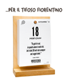 Il Calendario Top del Tifoso Fiorentino 2027 - Ideale per i veri tifosi viola- Sostegno in Legno + inserto A6: 10x14cm
