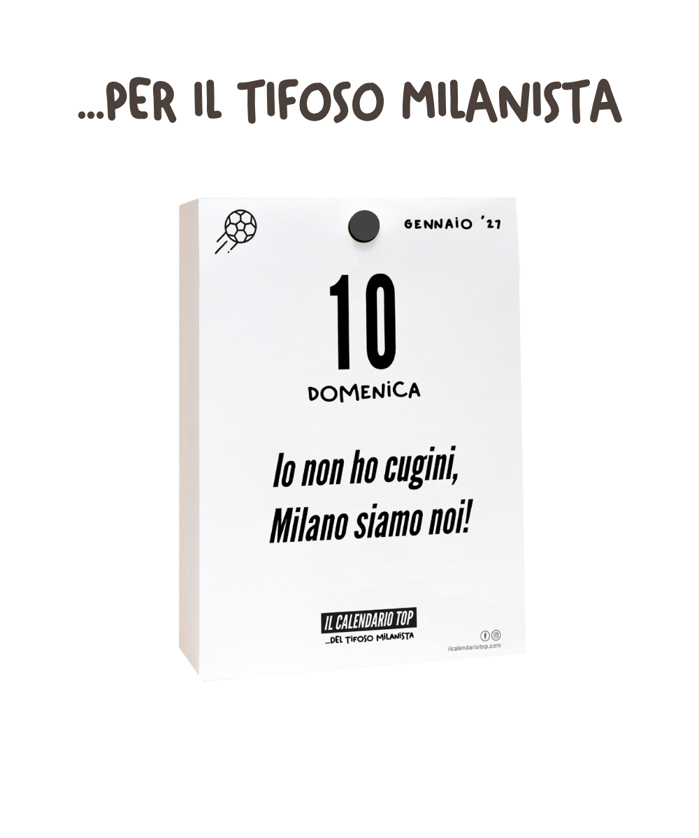 Il Calendario Top del Tifoso Milanista 2027 - Ideale per i veri tifosi rossoneri - Solo inserto A6: 10x14cm
