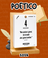 Il Calendario Top Poetico, degli Aforismi - 2026 - Sostegno in Legno + Inserto A6: 10x14cm